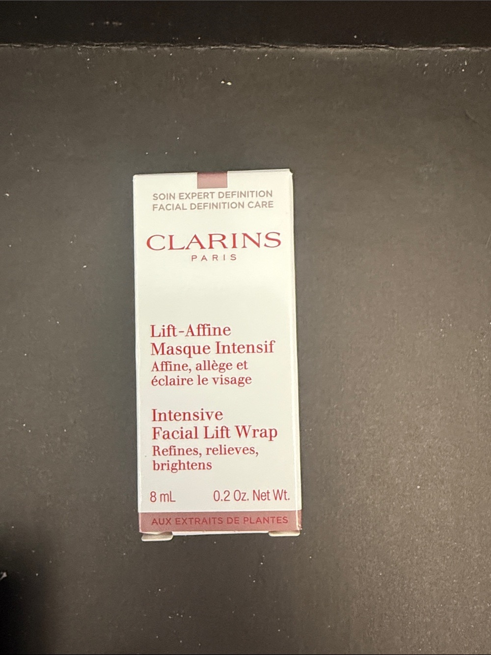 🌸8/$35🌸 Clarins intensive facial lift wrap mini O.2 NIB - Picture 2 of 2